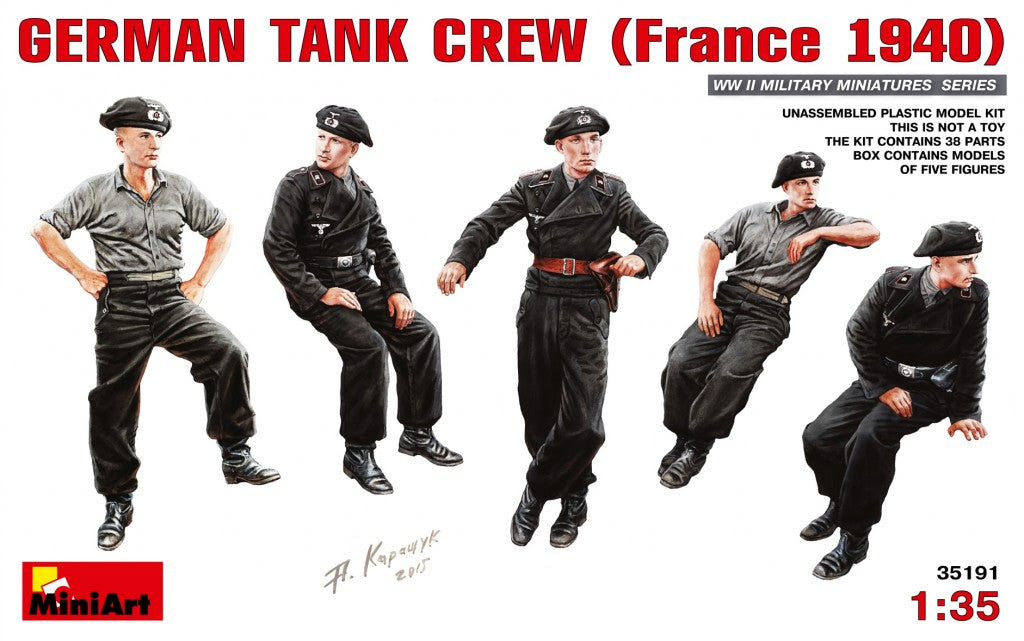 1/35 German Tank Crew (France 1940) - Hobby Sense