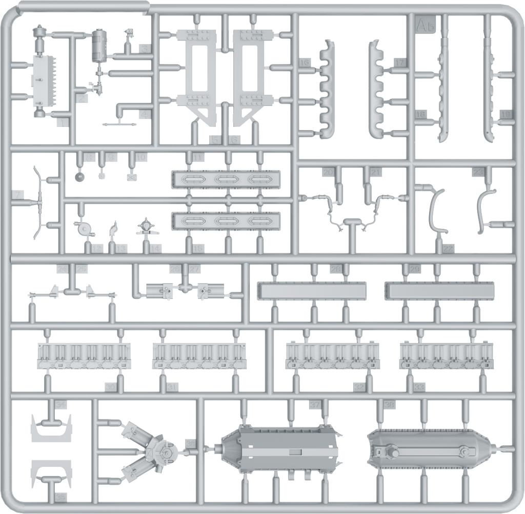 1/35 T-34 Engine (V-2-34) & Transmission Set - Hobby Sense