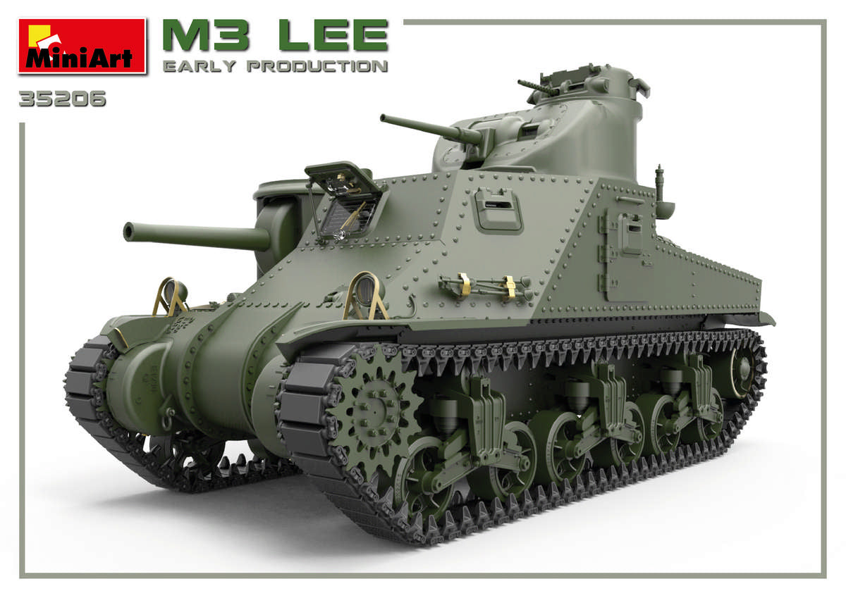 1/35 M3 Lee Early Production, Interior Kit, Canadian Markings Included - Hobby Sense