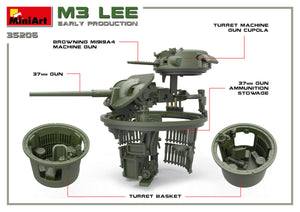 1/35 M3 Lee Early Production, Interior Kit, Canadian Markings Included - Hobby Sense