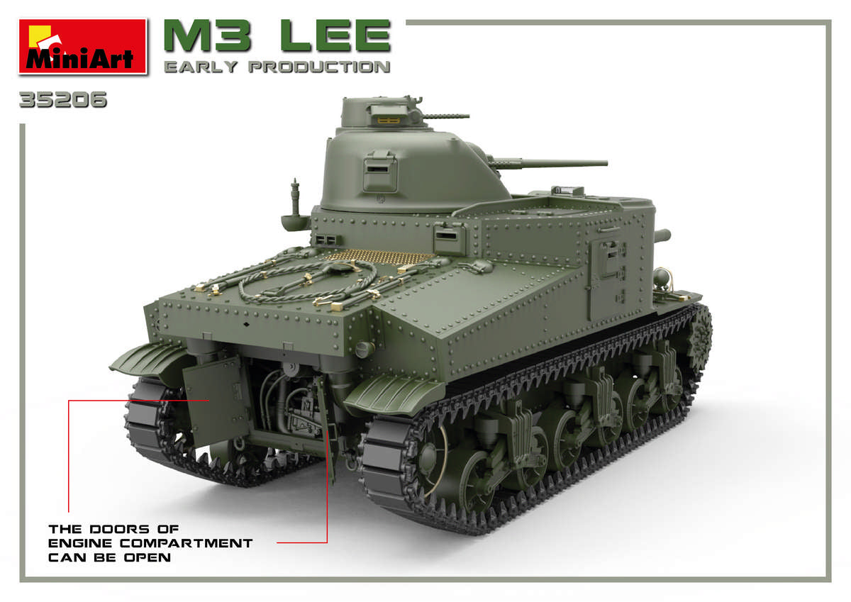 1/35 M3 Lee Early Production, Interior Kit, Canadian Markings