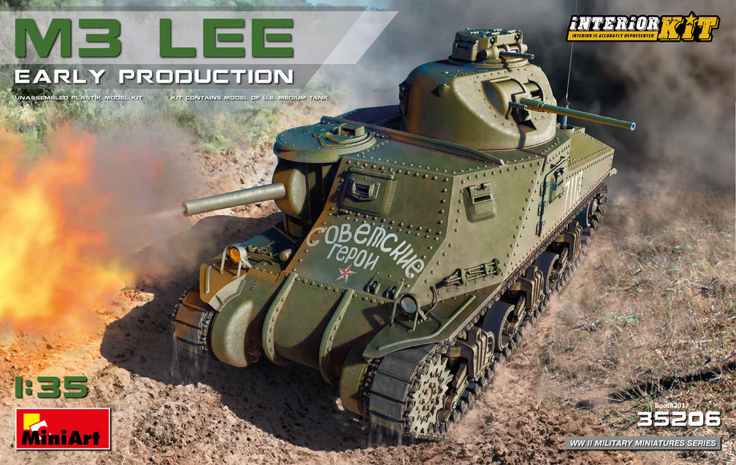 1/35 M3 Lee Early Production, Interior Kit, Canadian Markings Included - Hobby Sense