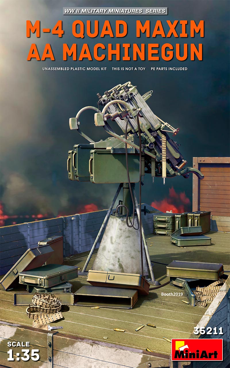 1/35 M-4 Quad Maxim AA Machinegun - Hobby Sense