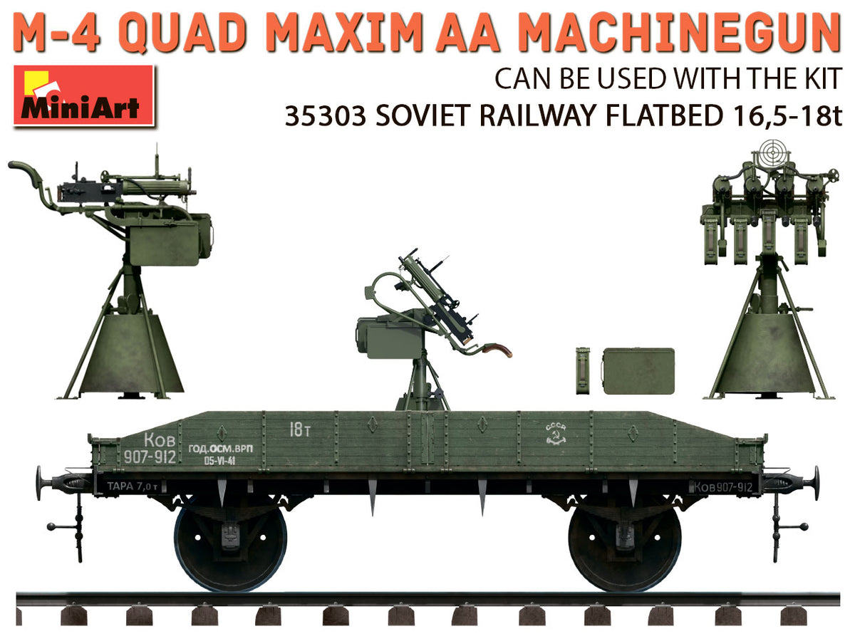 1/35 M-4 Quad Maxim AA Machinegun - Hobby Sense