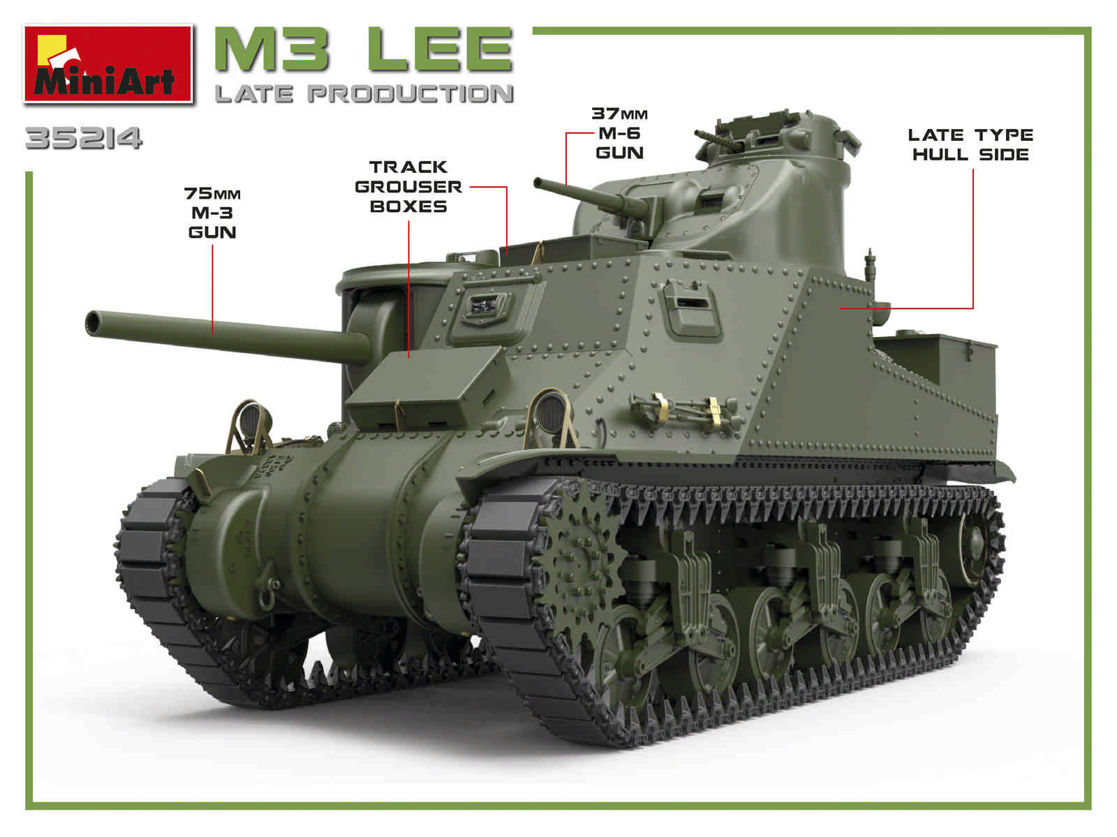 1/35 M3 Lee Late Production - Hobby Sense