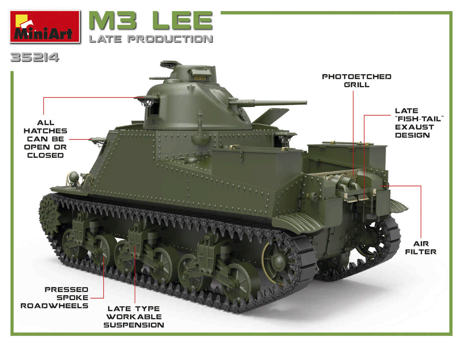1/35 M3 Lee Late Production - Hobby Sense