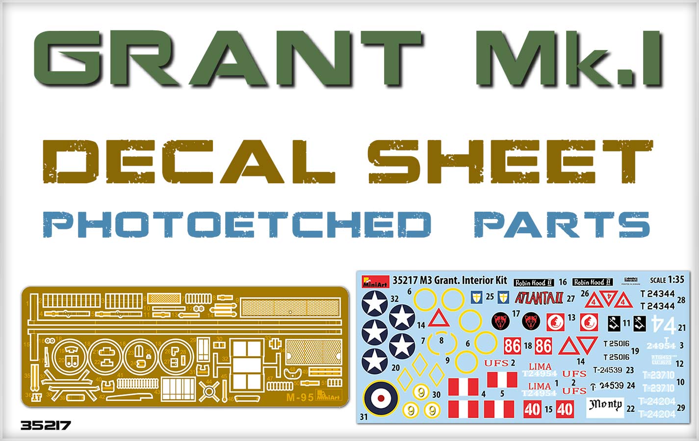 1/35 Grant Mk.I, Interior Kit - Hobby Sense
