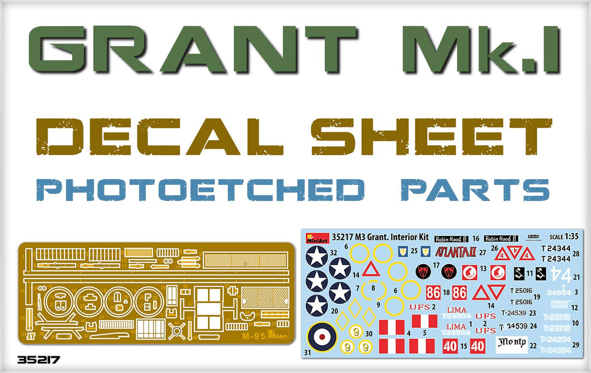 1/35 Grant Mk.I, Interior Kit - Hobby Sense