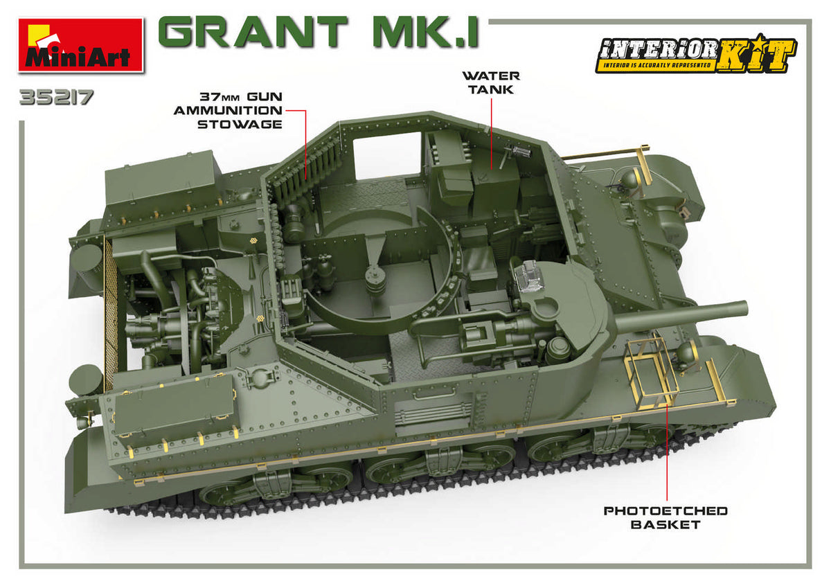 1/35 Grant Mk.I, Interior Kit - Hobby Sense