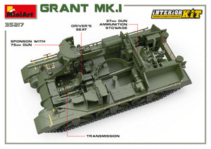 1/35 Grant Mk.I, Interior Kit - Hobby Sense