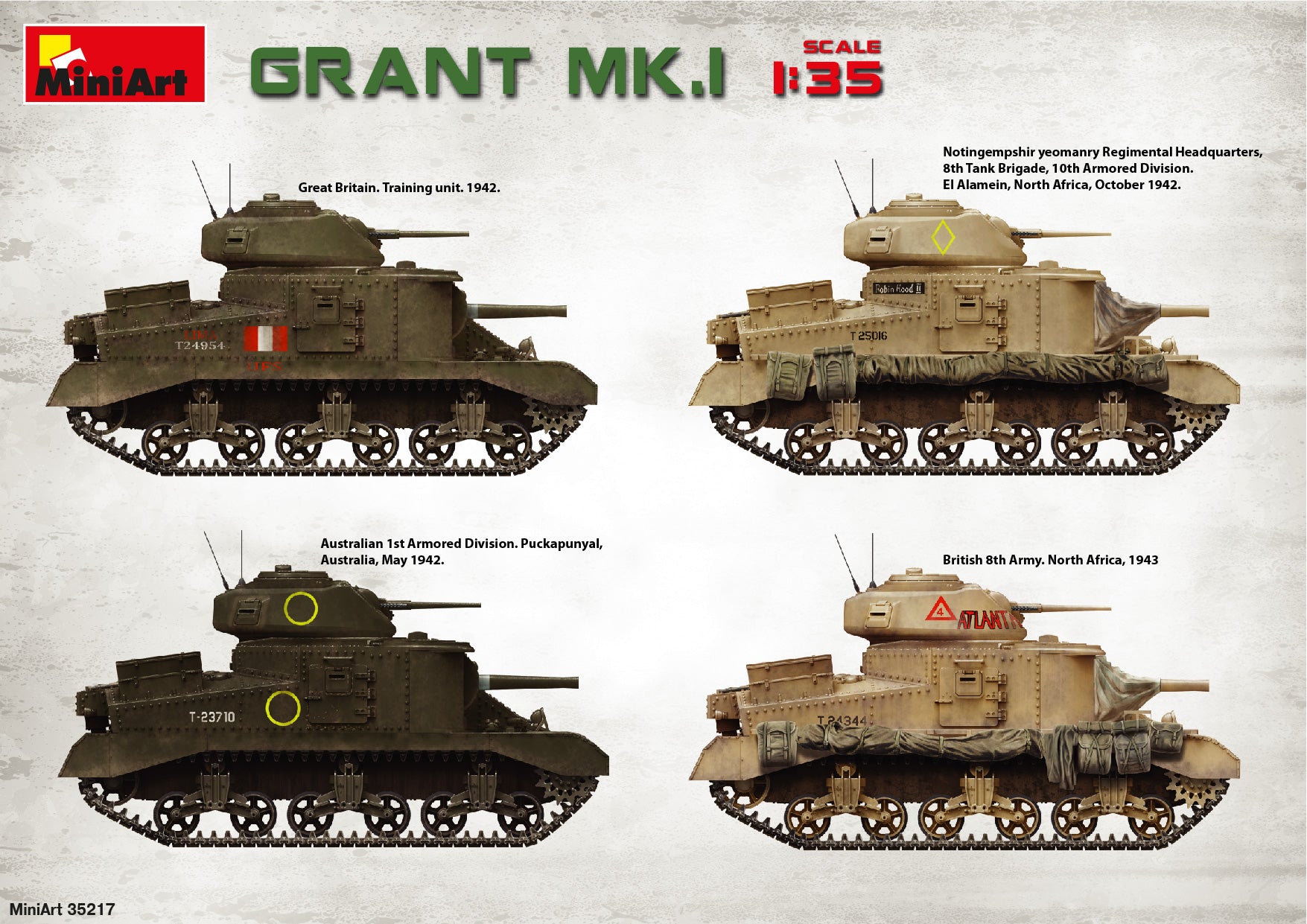 1/35 Grant Mk.I, Interior Kit - Hobby Sense
