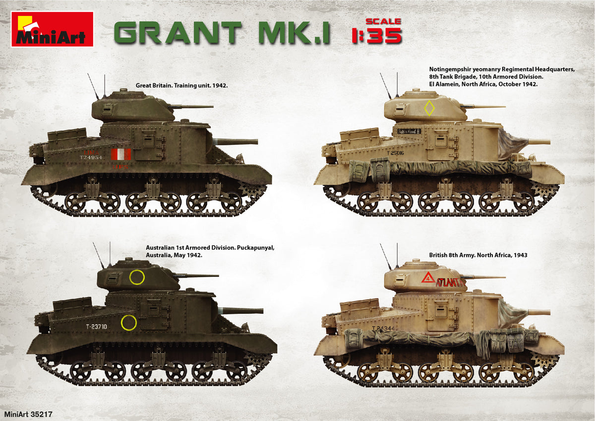 1/35 Grant Mk.I, Interior Kit - Hobby Sense