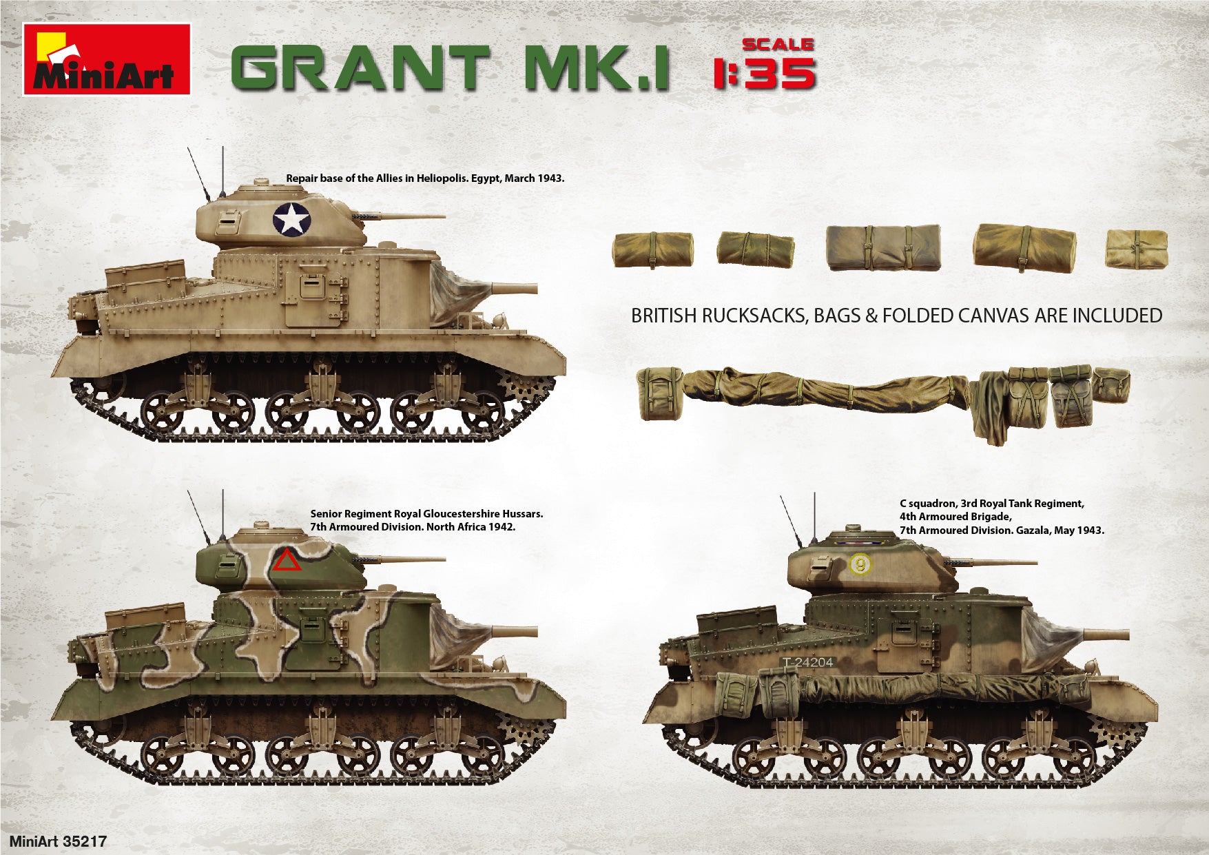 1/35 Grant Mk.I, Interior Kit - Hobby Sense