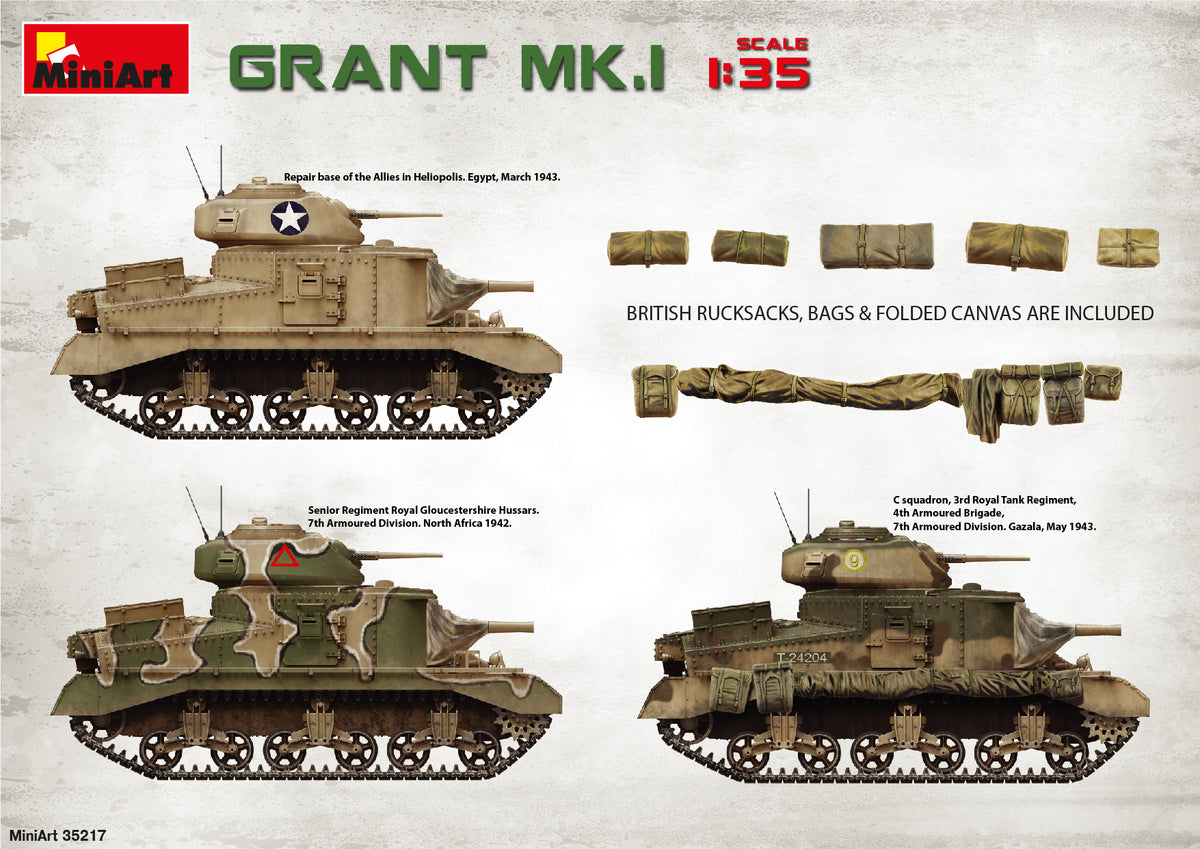 1/35 Grant Mk.I, Interior Kit - Hobby Sense