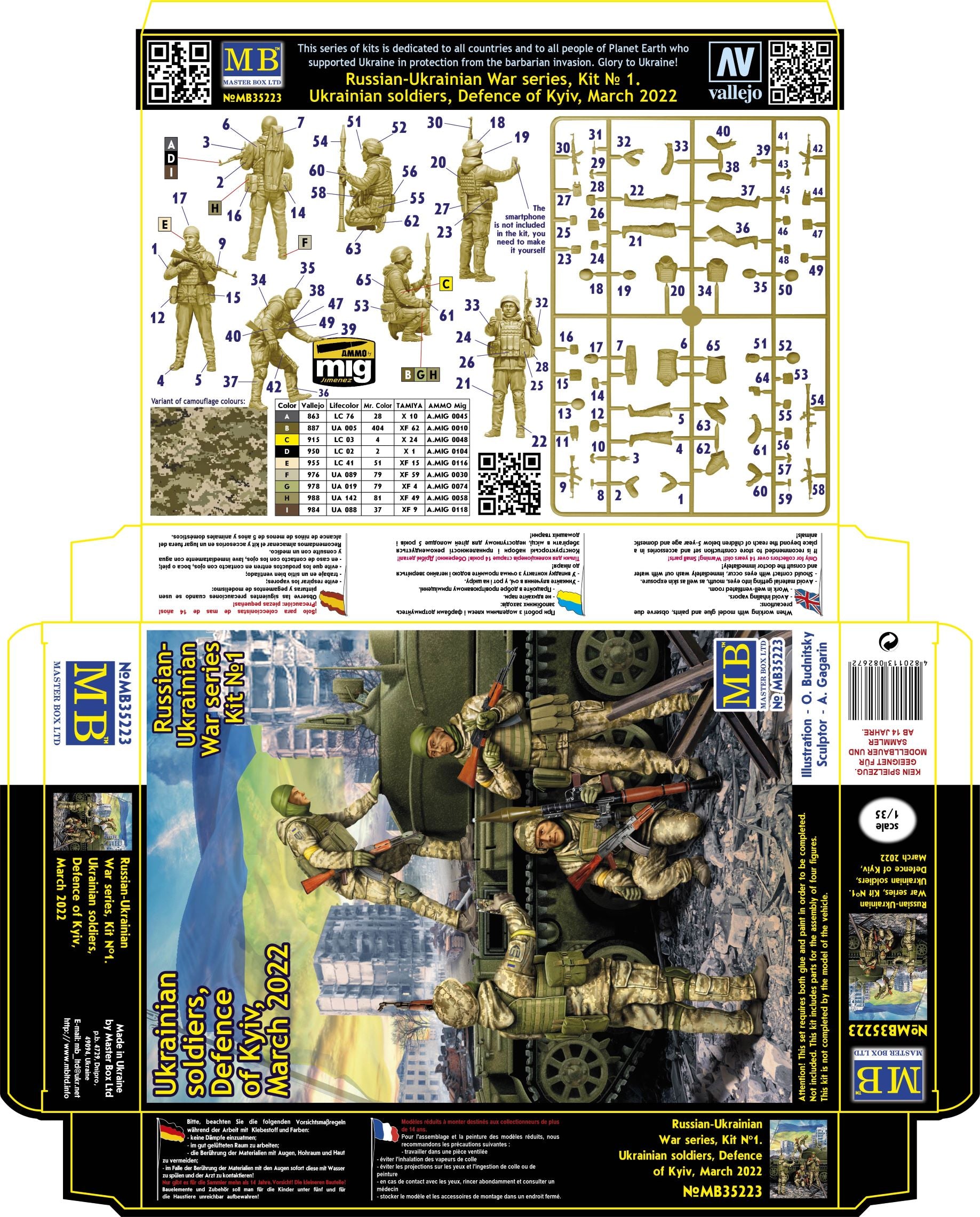 1/35 Russian-Ukrainian War series Defence of Kyiv, March 2022. Trophy. Kit No.1 - Hobby Sense
