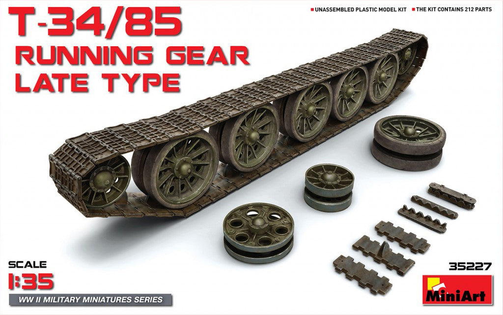 1/35 T34/85 Running Gear. Late Type - Hobby Sense