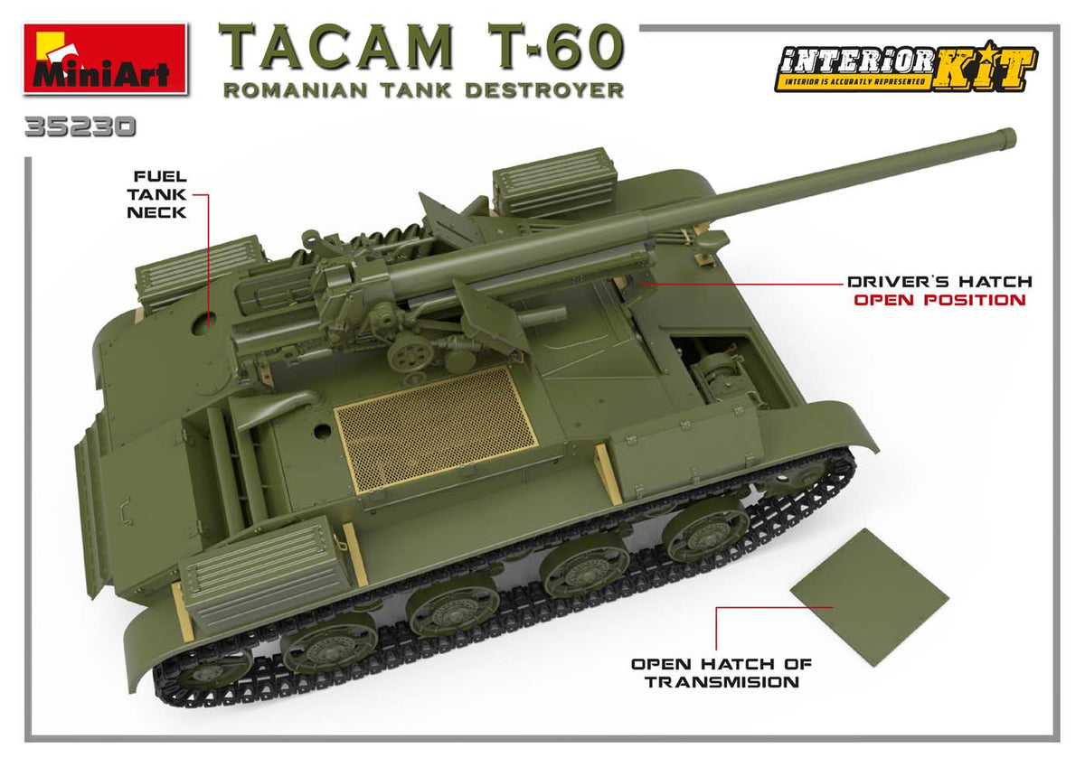 1/35 Tacam T60 Romanian Tank Destroyer, Interior Kit - Hobby Sense