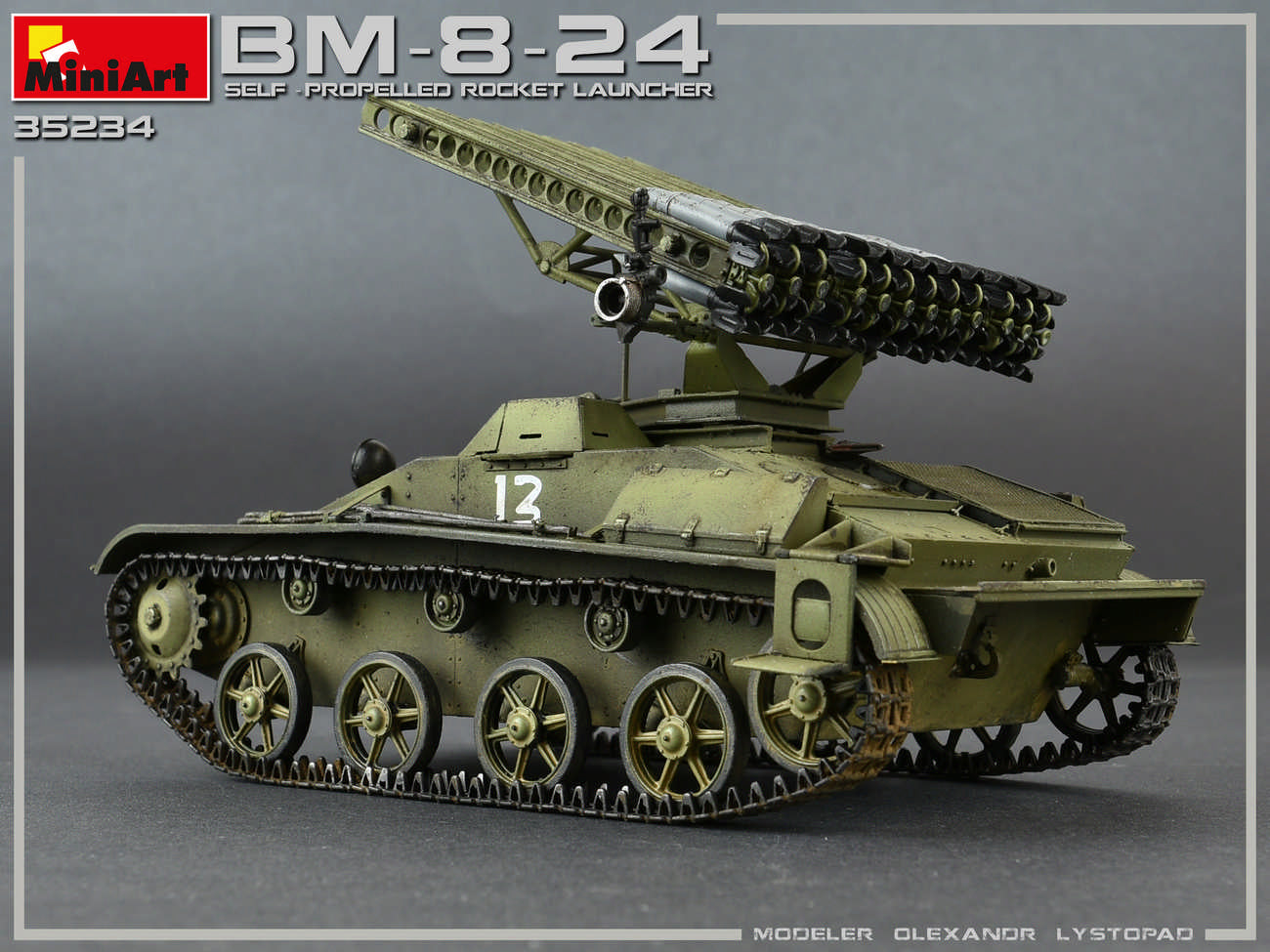 1/35 BM-8-24 Self Propelled Rocket Launcher, Interior kit - Hobby Sense