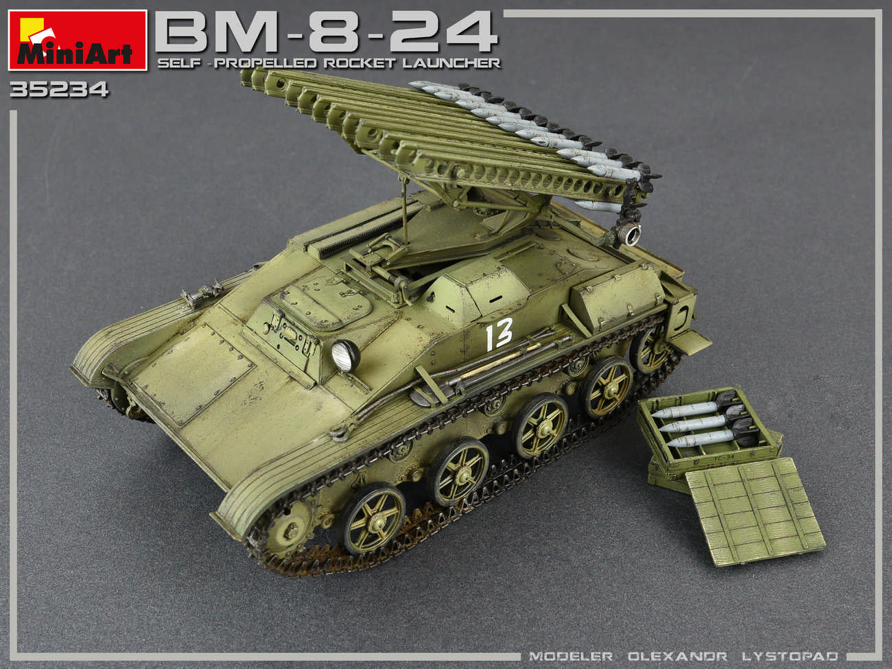1/35 BM-8-24 Self Propelled Rocket Launcher, Interior kit - Hobby Sense