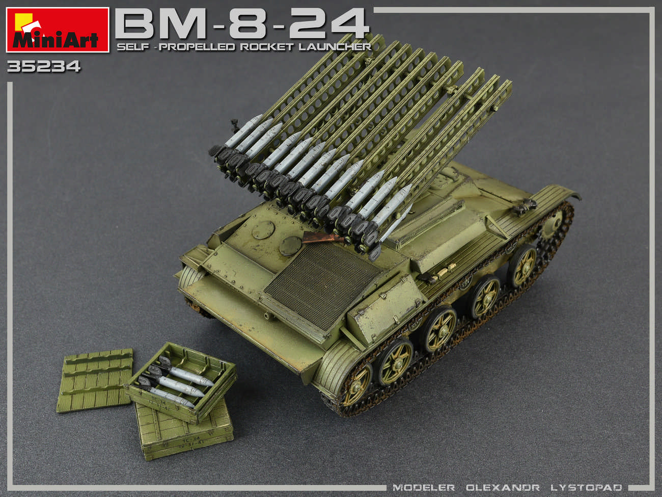 1/35 BM-8-24 Self Propelled Rocket Launcher, Interior kit - Hobby Sense