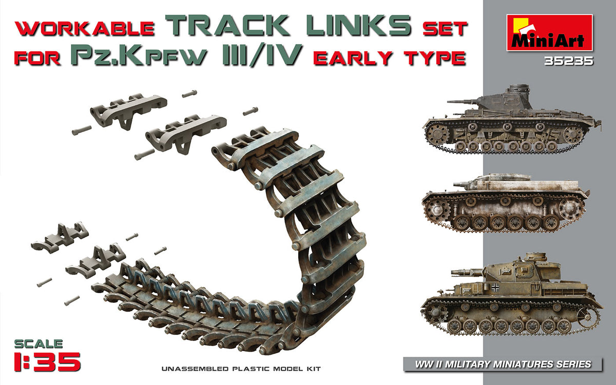 1/35 Workable Track Links for Pz.III/Pz. IV Early Type - Hobby Sense