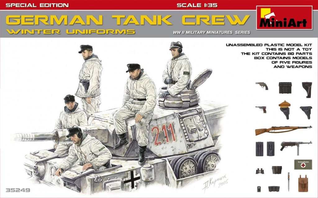 1/35 German Tank Crew (Winter Uniforms). Special Edition - Hobby Sense