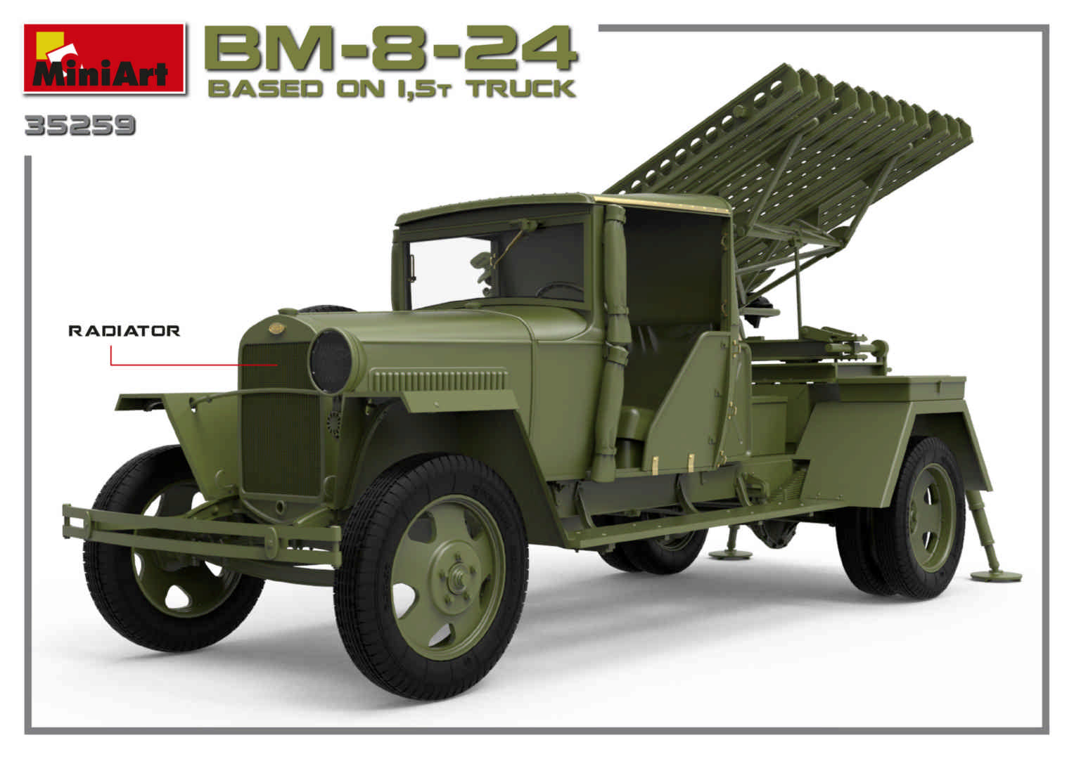 1/35 BM-8-24 Based on 1.5t Truck - Hobby Sense