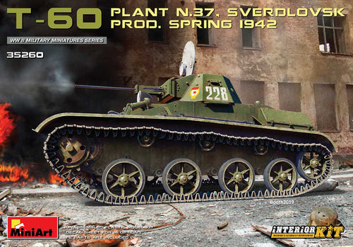 1/35 T-60 Plant N.37 Sverdlovsk Prod. Spring 1942, interior kit - Hobby Sense