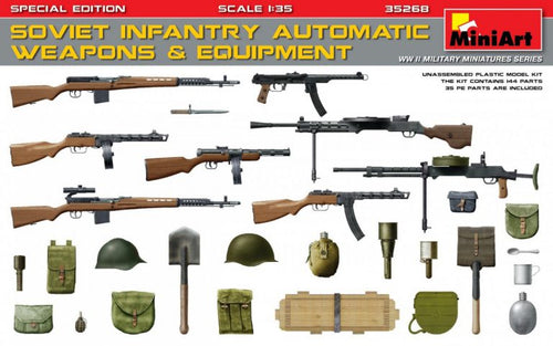 1/35 Soviet Infantry Automatic Weapons & Equipment. Sp.Ed. - Hobby Sense