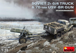 1/35 Soviet 2 t 6x4 Truck with 76 mm USV-BR Gun - Hobby Sense