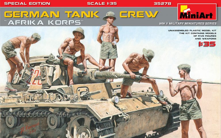 1/35 German Tank Crew Afrika Korps. Special Edition - Hobby Sense