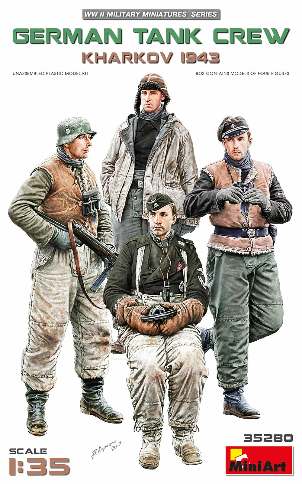 1/35 German Tank Crew, Kharkov 1943 - Hobby Sense