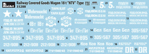 1/35 Railway Covered Goods Wagon 18t "NTV" Type - Hobby Sense