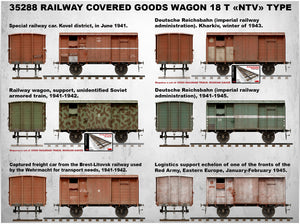 1/35 Railway Covered Goods Wagon 18t "NTV" Type - Hobby Sense