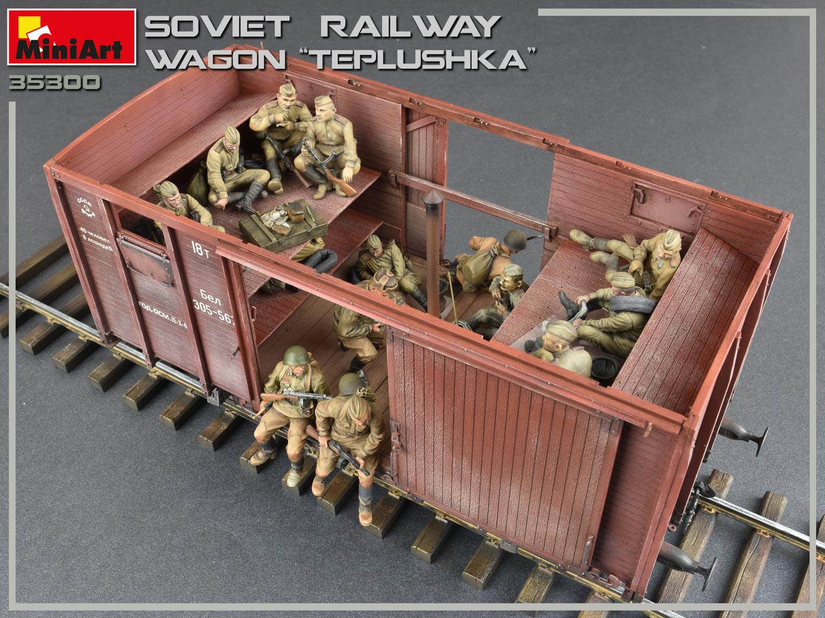 1/35 Soviet Railway Wagon "Teplushka" - Hobby Sense