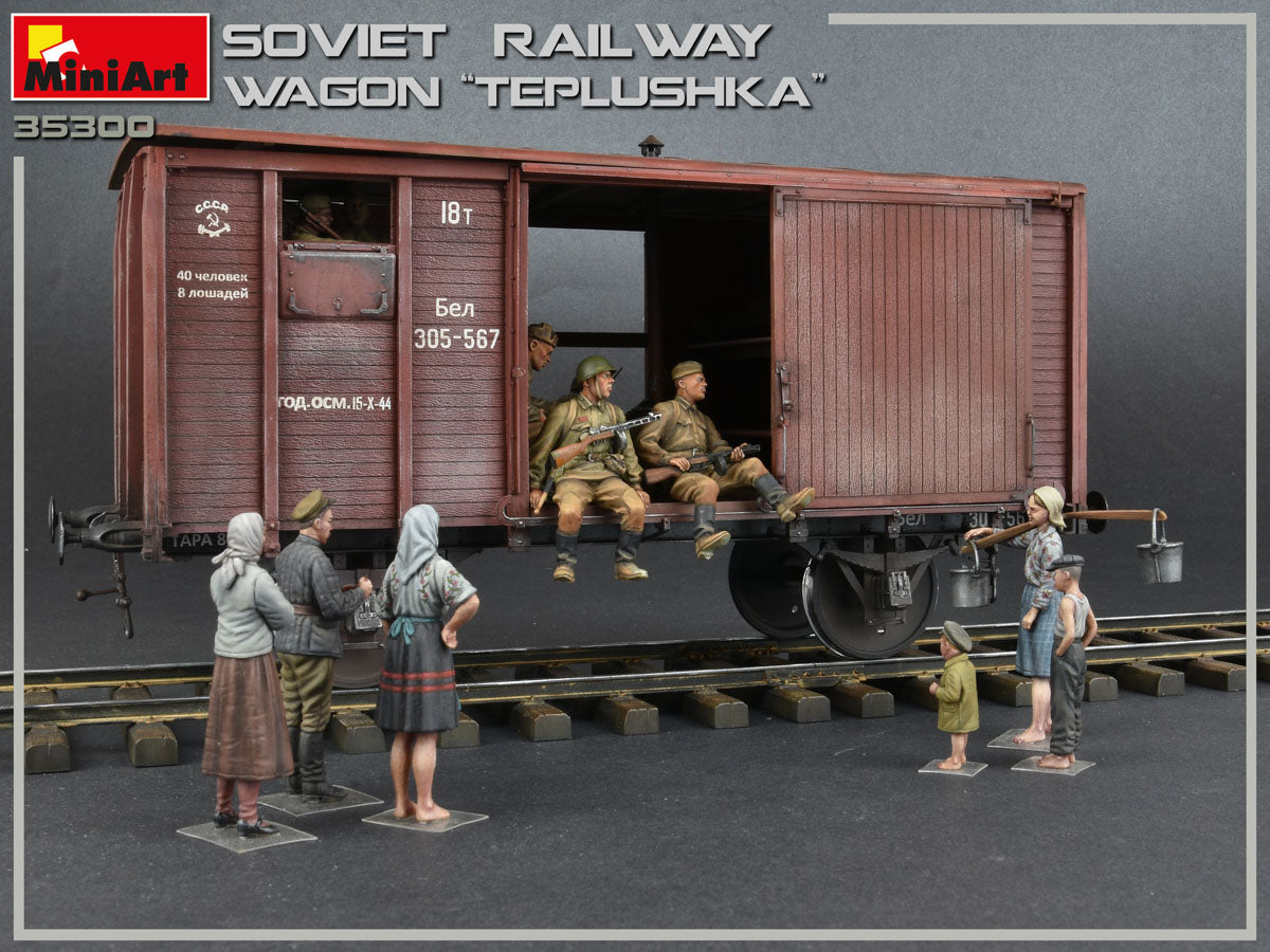 1/35 Soviet Railway Wagon "Teplushka" - Hobby Sense