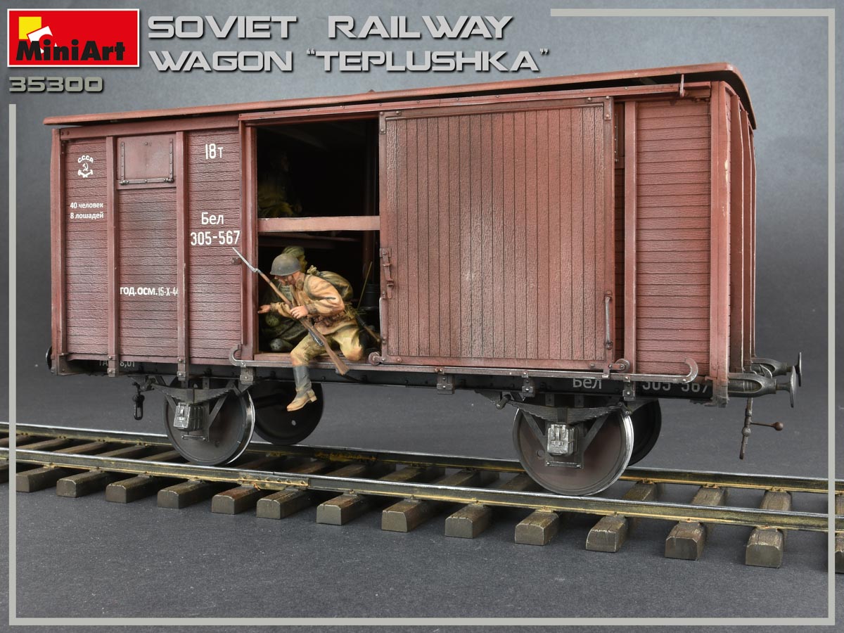 1/35 Soviet Railway Wagon "Teplushka" - Hobby Sense