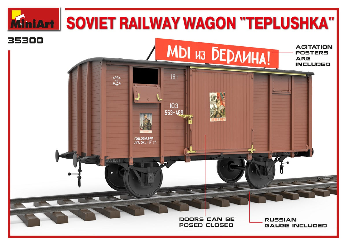1/35 Soviet Railway Wagon "Teplushka" - Hobby Sense