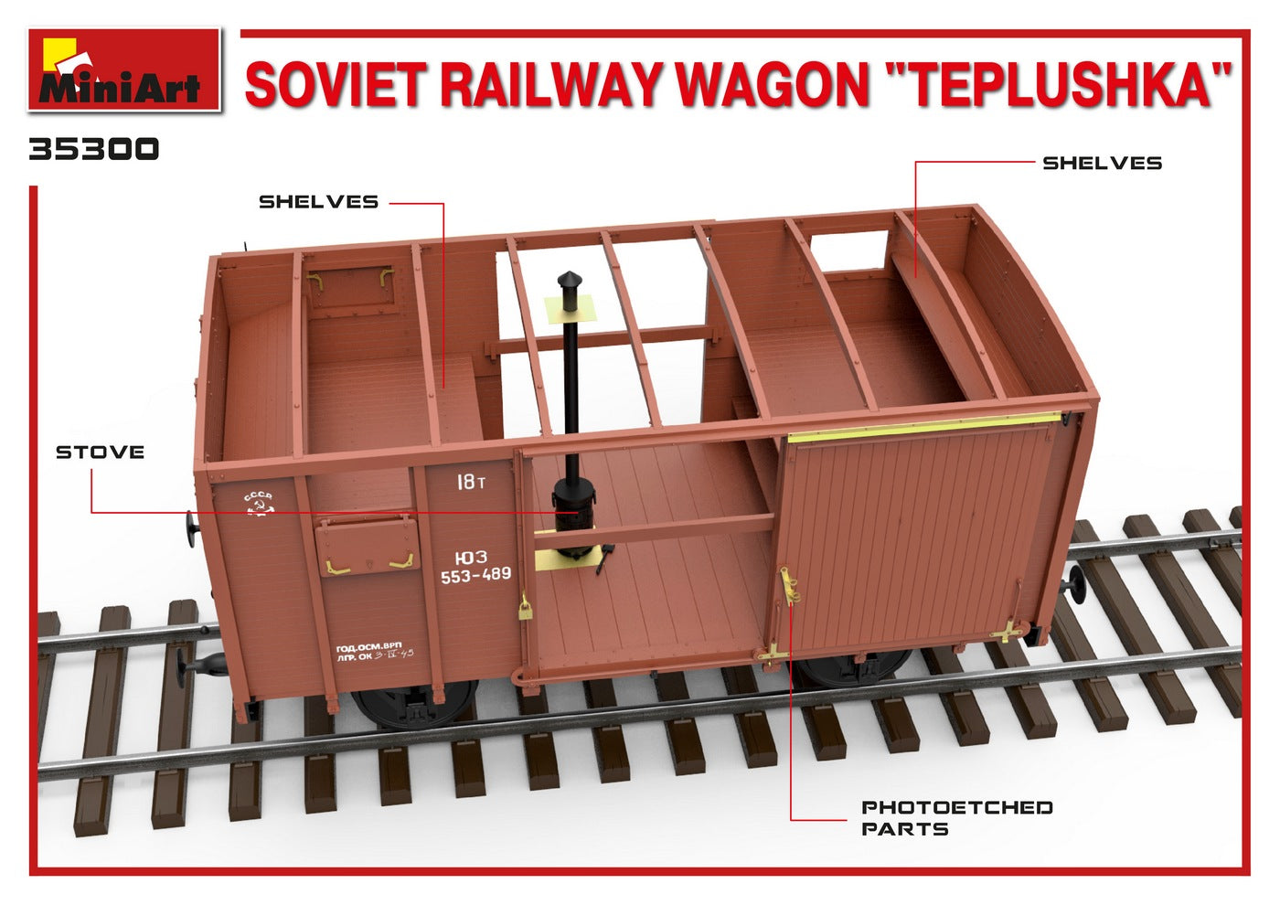 1/35 Soviet Railway Wagon 