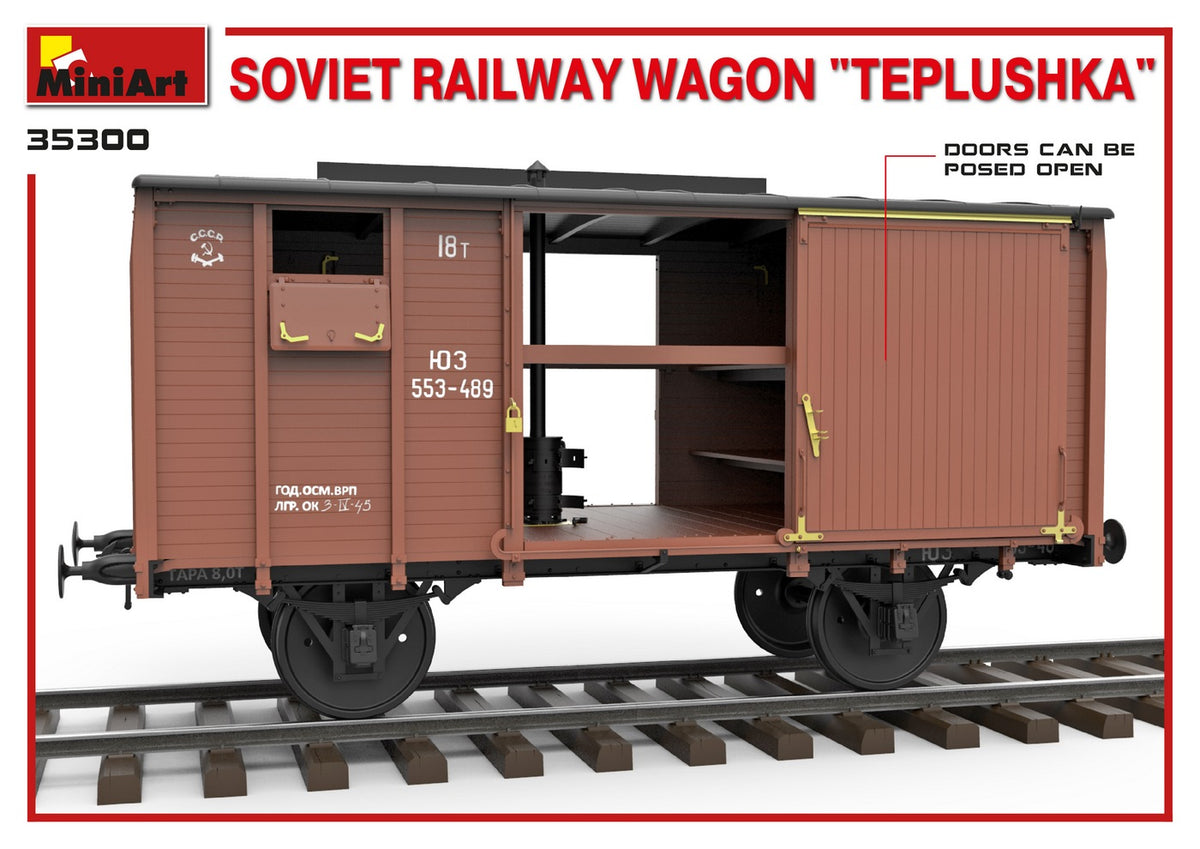 1/35 Soviet Railway Wagon "Teplushka" - Hobby Sense