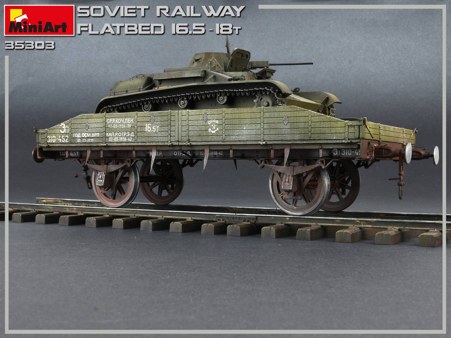 1/35 Soviet Railway Flatbed 16.5-18 t - Hobby Sense