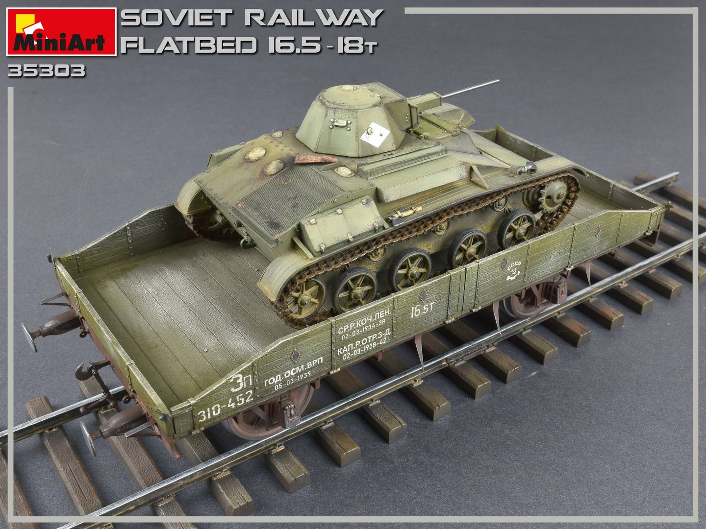 1/35 Soviet Railway Flatbed 16.5-18 t - Hobby Sense