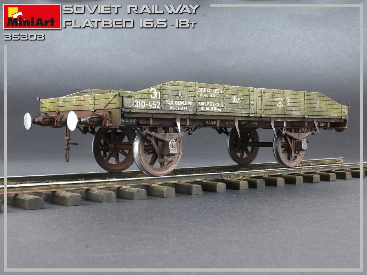 1/35 Soviet Railway Flatbed 16.5-18 t - Hobby Sense