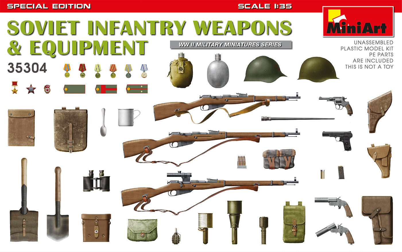1/35 Soviet Infantry Weapons and Equipment. Special Edition - Hobby Sense