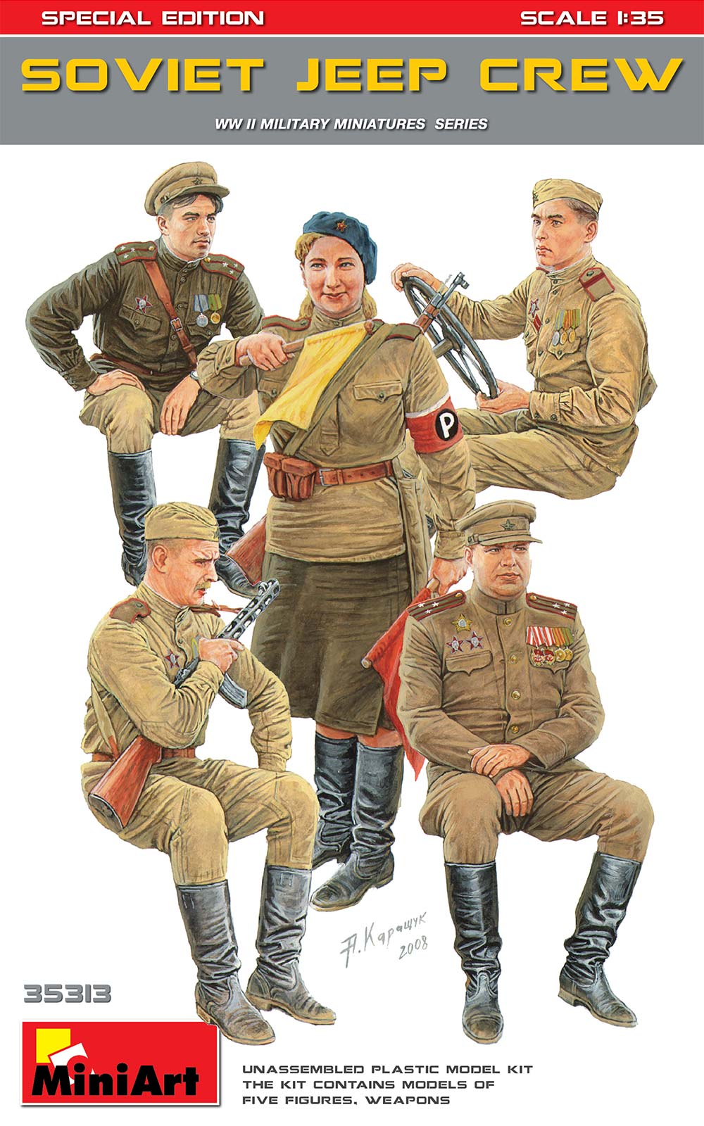 1/35 Soviet Jeep Crew, Special Edition - Hobby Sense