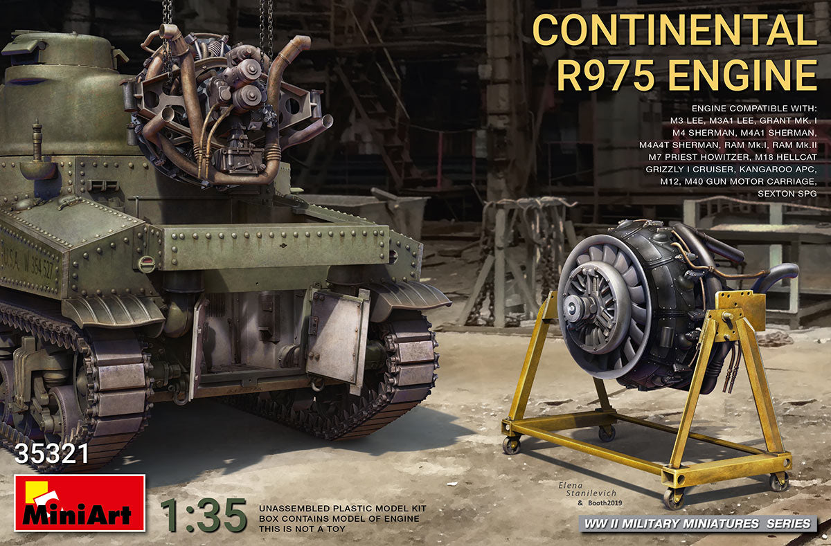 1/35 Continental R975 Engine - Hobby Sense