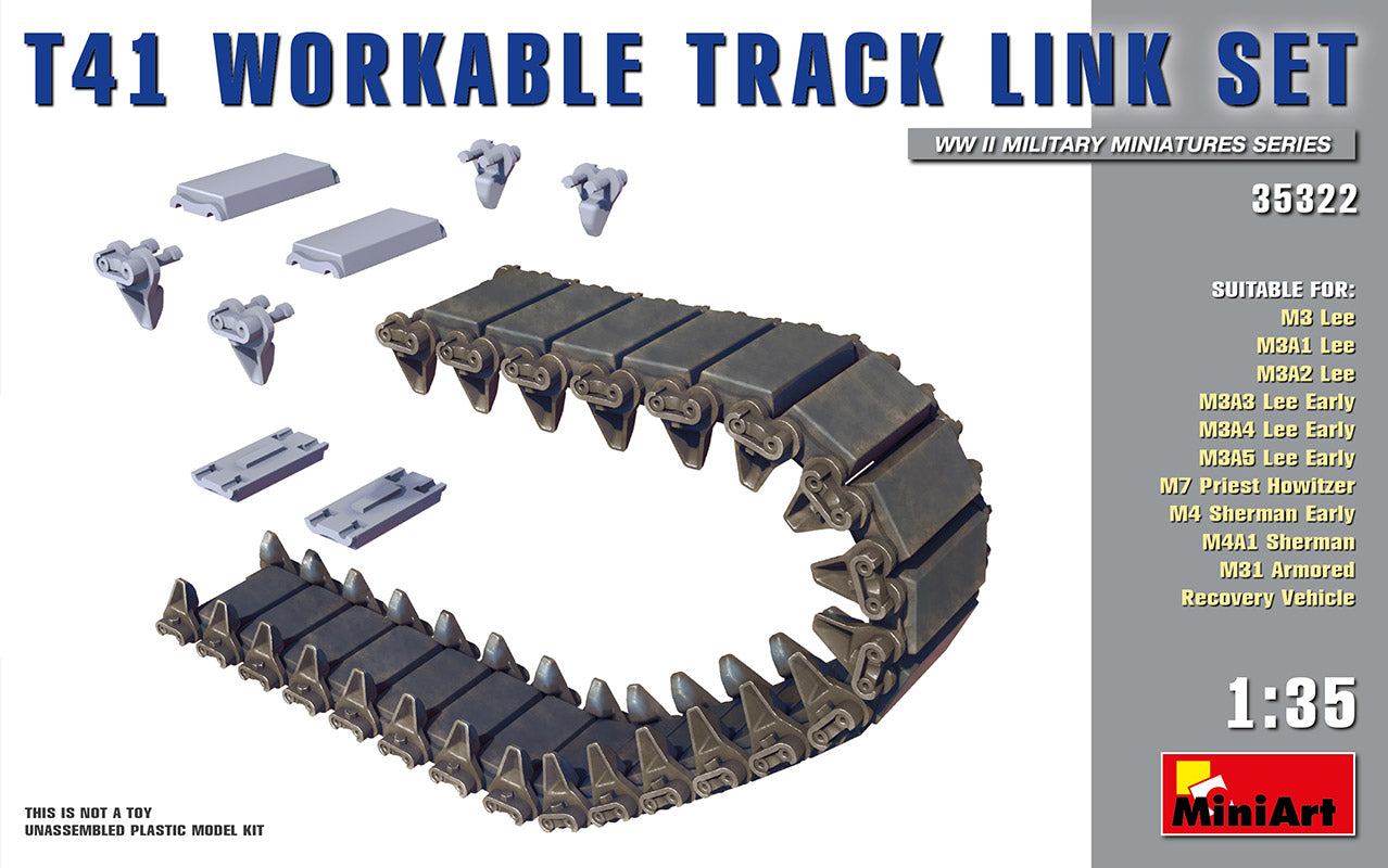 1/35 T41 Workable Track Link Set - Hobby Sense