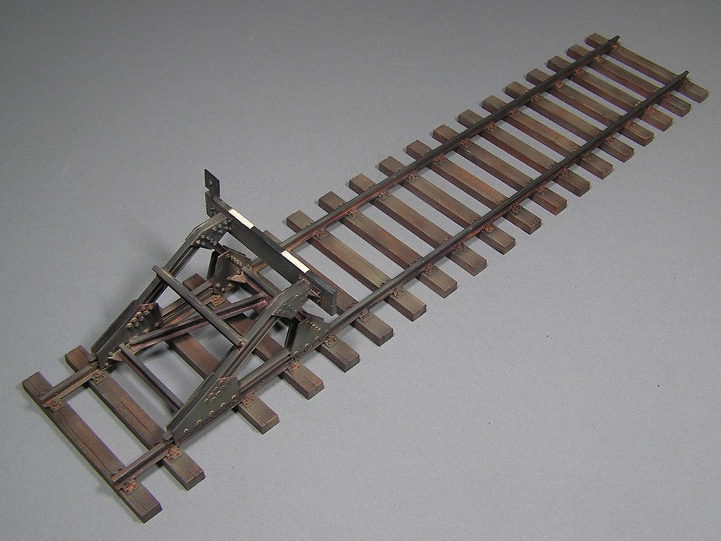1/35 Railway Track with Dead End. European Gauge - Hobby Sense
