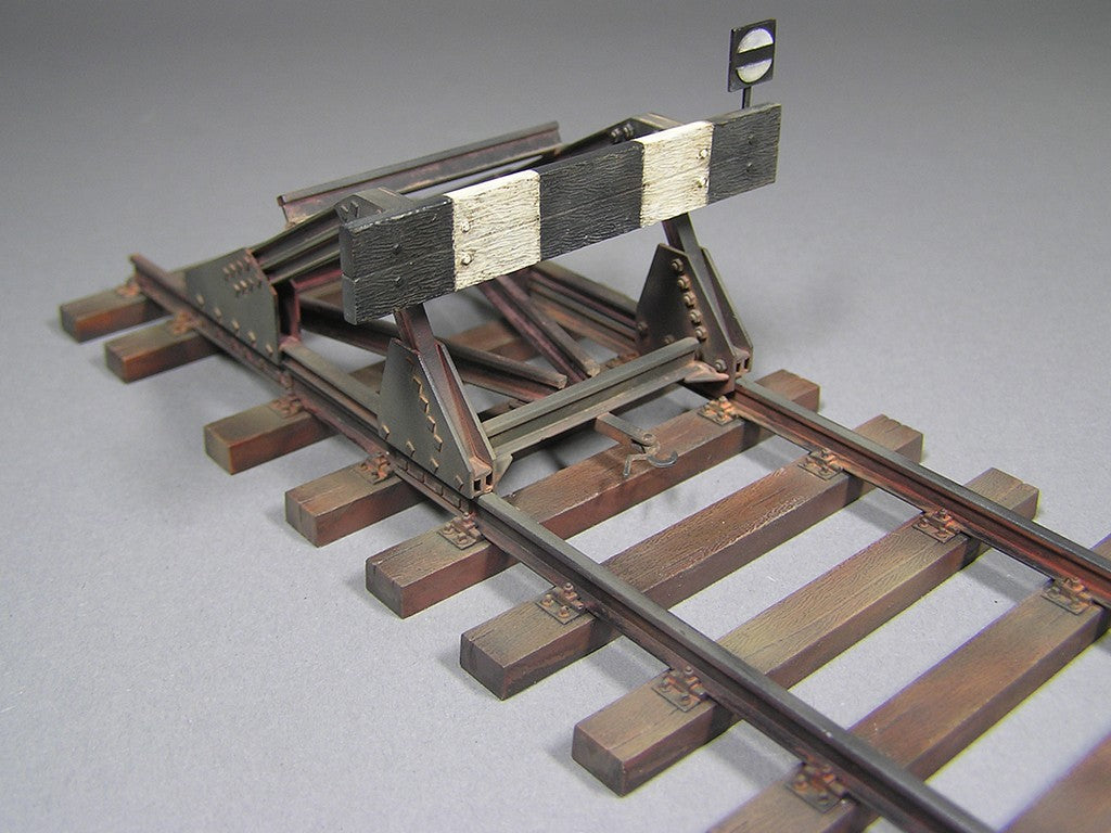 1/35 Railway Track with Dead End. European Gauge - Hobby Sense