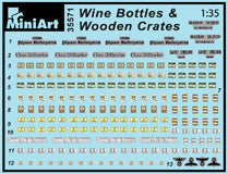 1/35 Wine Bottles & Wooden Crates - Hobby Sense